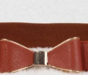 Ribbon Belt - Brown