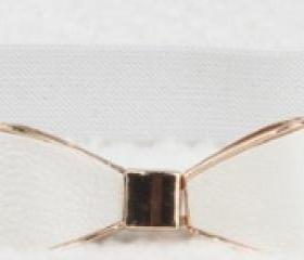 Ribbon Belt - White